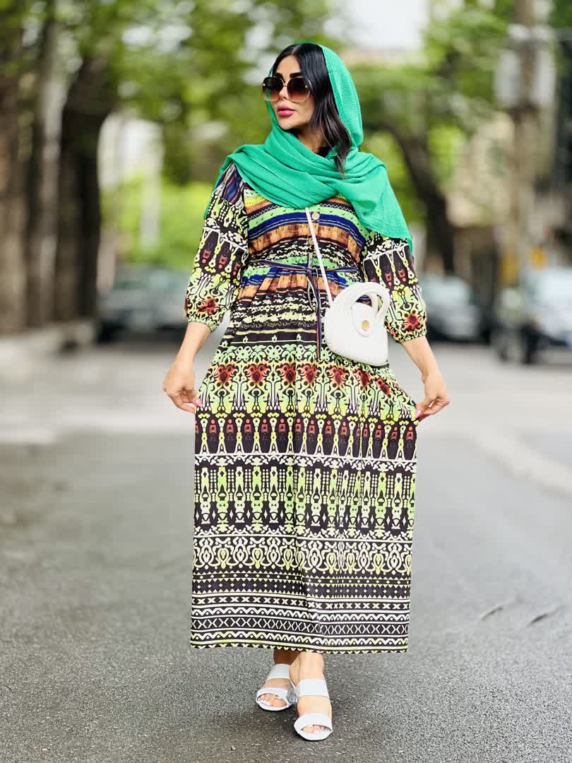 پیراهن آبرنگی 2566
